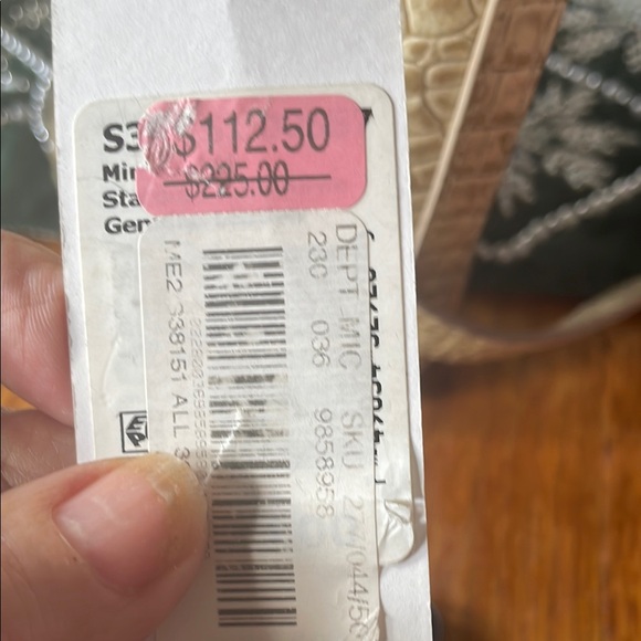 Brahmin Gold Croc Embossed Women's Bag - Picture 7 of 9